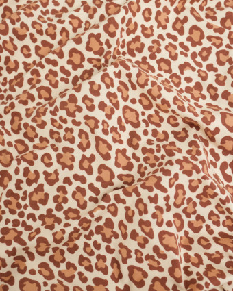 Jersey de Coton Léopard Fond Beige - Mercerine
