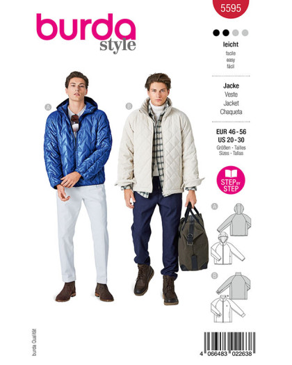 Patron Veste Burda 5595 - Mercerine