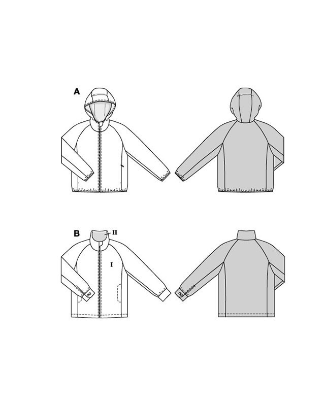 Patron Veste Burda 5595 - Mercerine