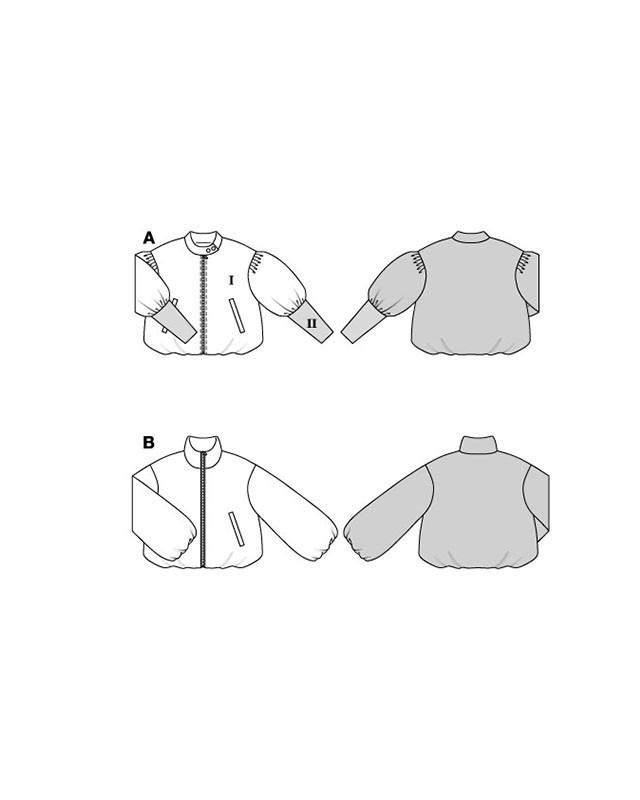 Patron Veste Burda 5596 - Mercerine