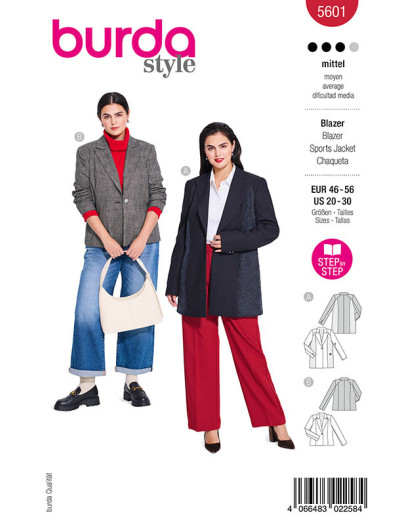 Patron Blazer Burda 5601 - Mercerine