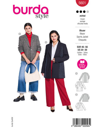 Patron Blazer Burda 5601 - Mercerine