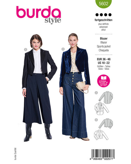 Patron Blazer Burda 5602 - Mercerine
