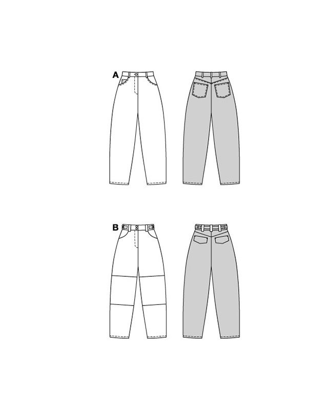 Patron Pantalon Burda 5603 - Mercerine