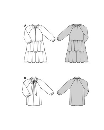 Patron Robe & Chemisier Burda 5605 - Mercerine
