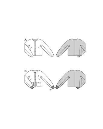 Patron Veste Burda 5607 - Mercerine