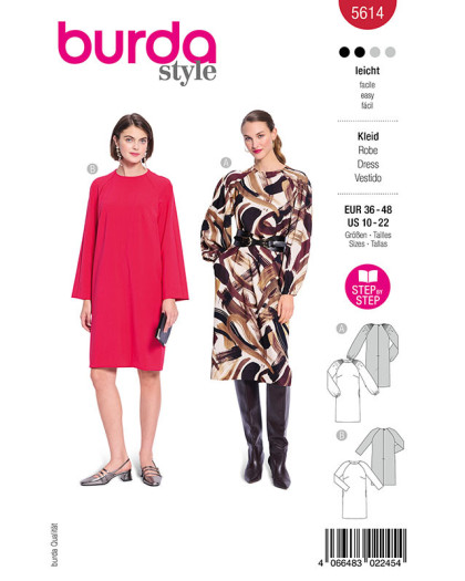 Patron Robe Burda 5614 - Mercerine