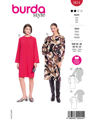 Patron Robe Burda 5614 - Mercerine