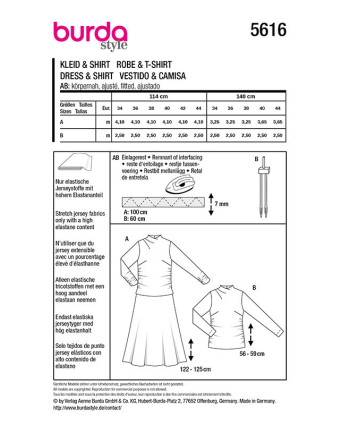 Patron Robe & Top Burda 5616 - Mercerine