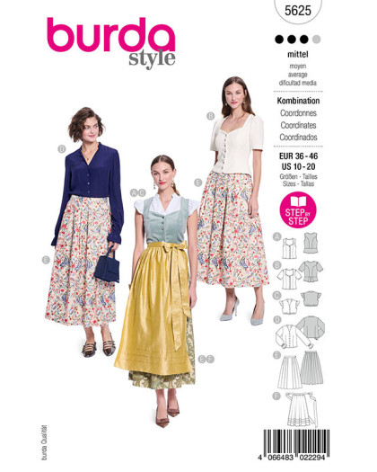 Patron Dirndl Burda 5625 - Mercerine