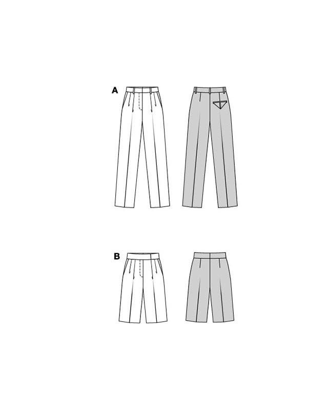Patron Pantalon & Shorts Burda 5626 - Mercerine