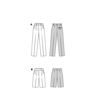 Patron Pantalon & Shorts Burda 5626 - Mercerine