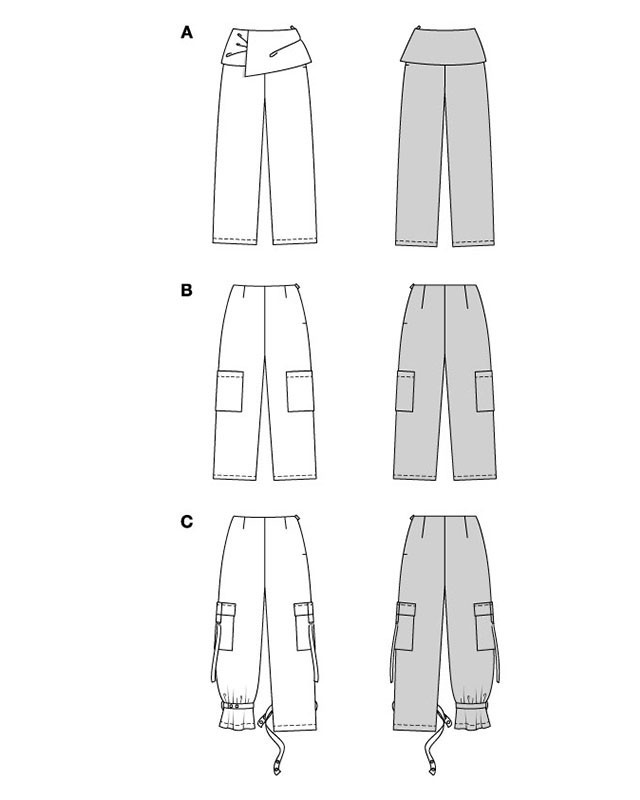 Patron Pantalon Burda 5663 - Mercerine