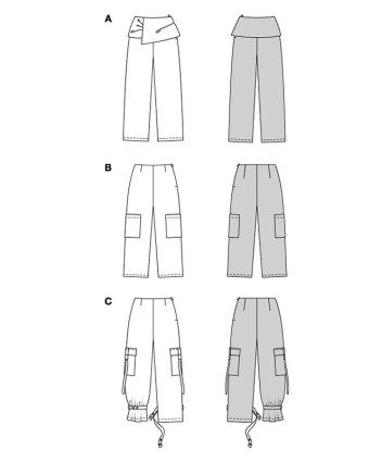 Patron Pantalon Burda 5663 - Mercerine