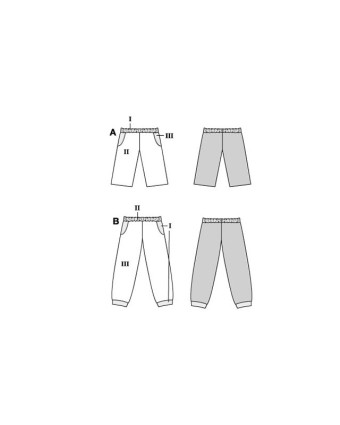 Patron Pantalon Burda 9182 - Mercerine