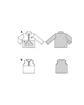 Patron Pull & Gilet Burda 9183 - Mercerine