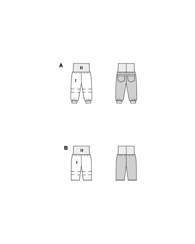 Patron Pantalon Burda 9187 - Mercerine