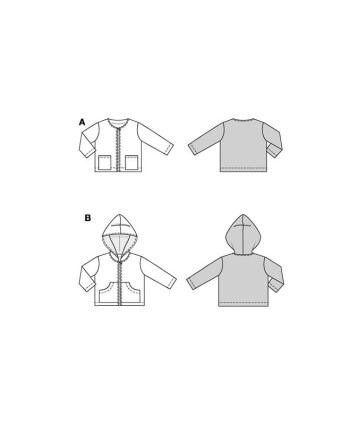 Patron Veste Burda 9188 - Mercerine