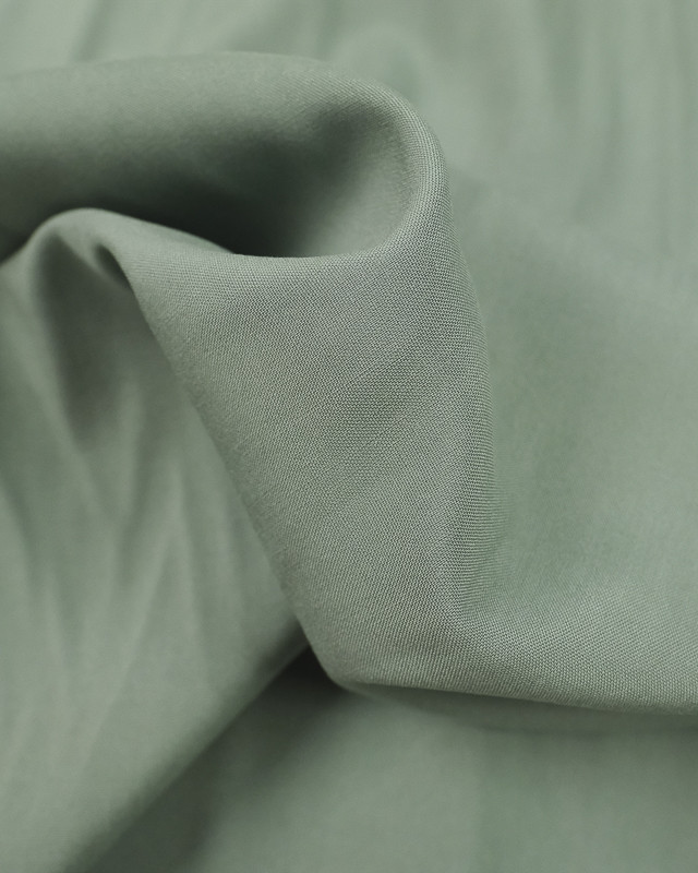 Tissu Viscose fine Vert de gris - Mercerine