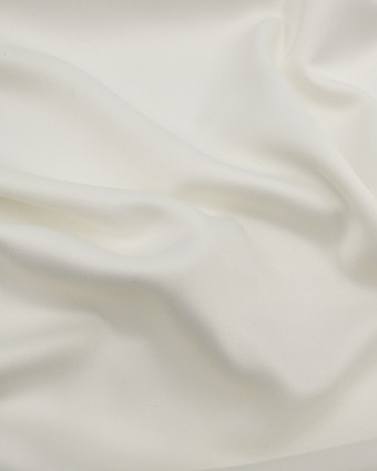 Tissu satin léger blanc Lina