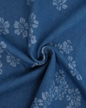 Denim Jacquard Bleu Moyen Sam