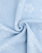 Denim Jacquard Bleu Clair Sam