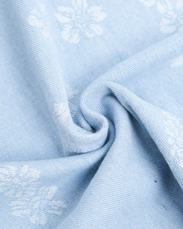 Denim Jacquard Bleu Clair Sam - Mercerine