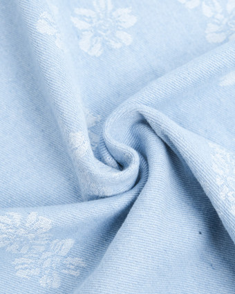Denim Jacquard Bleu Clair Sam - Mercerine