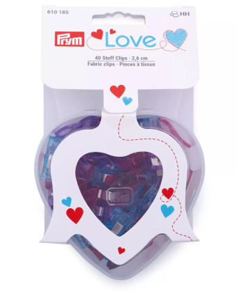 Pinces à Tissu Prym Love - Boite de 40 pièces - Mercerine