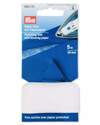 Fixe-ourlet avec papier protecteur à repasser 20 et 30 mm - Prym - Mercerine