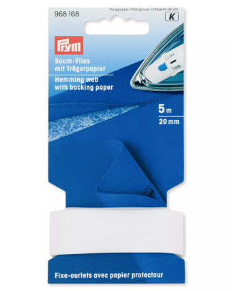 Fixe-ourlets avec papier protecteur à repasser 20 & 30 mm - Prym - Mercerine