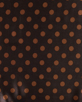 Tissu Viscose Satiné Petit Pois Chocolat