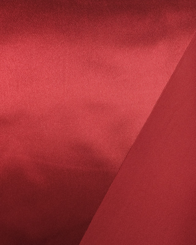 Tissu doublure au mètre : rouge Satin - Mercerine