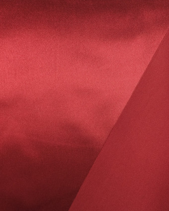 Tissu doublure au mètre : rouge Satin - Mercerine