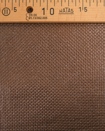Tissu Simili Cuir Pailleté Chocolat  - Mercerine