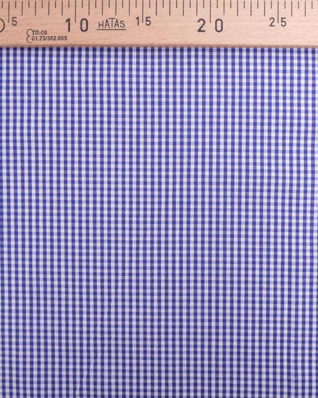 Tissu Vichy Bleu Marine Petits Carreaux - Mercerine