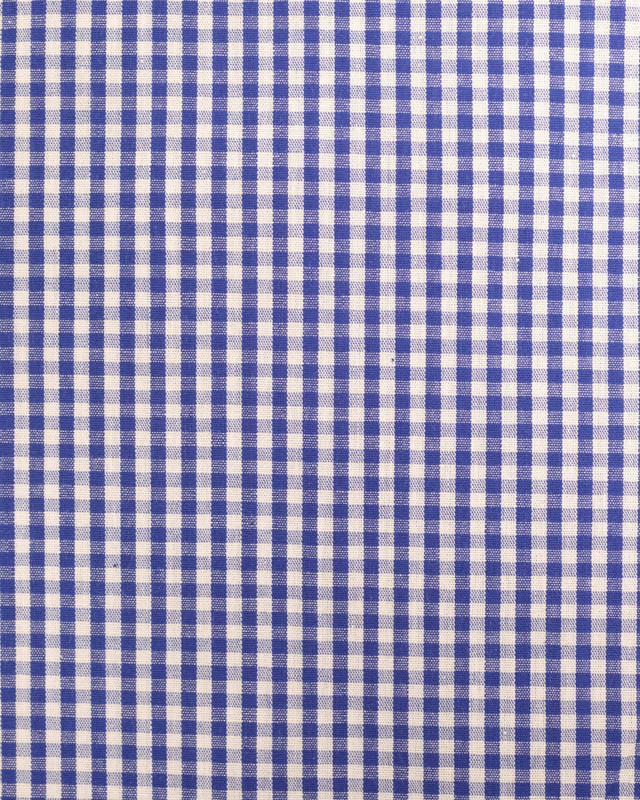 Tissu Vichy Bleu Marine Petits Carreaux - Mercerine