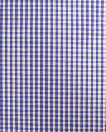 Tissu Vichy Bleu Marine Petits Carreaux - Mercerine