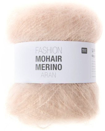 Fil à tricoter Fashion Mohair Merino Aran - Rico Design - Mercerine