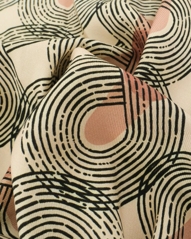 Tissu Viscose Twill Psyche Cappucino - Mercerine