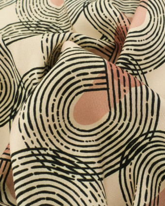 Tissu Viscose Twill Psyche Cappucino - Mercerine