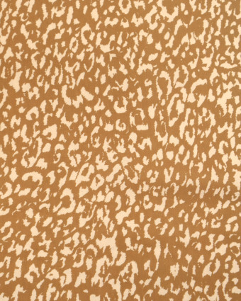 Popeline de Viscose Imprimée Léopard Light Coffee - Mercerine