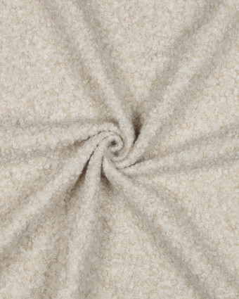 Tissu Bouclette Ecru Chiné - Mercerine