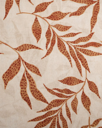 Viscose Lin Imprimé Alma Naturel - Mercerine