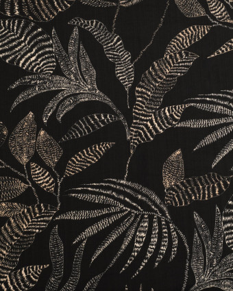 Viscose Mélangée Imprimé Marie Noir Ecru - Mercerine