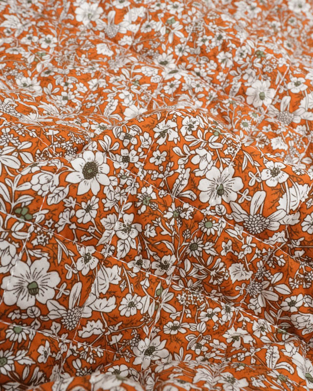 Tissu Matelassé Double Face Anaé Terra - Mercerine