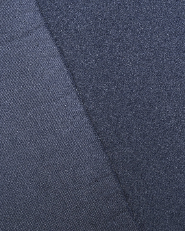 Coupon - Crêpe jersey extensible bleu - 10cm