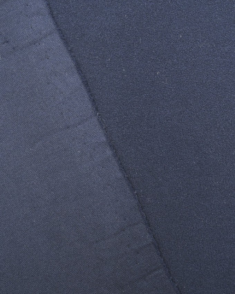 Coupon - Crêpe jersey extensible bleu - 10cm