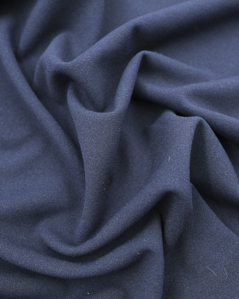 Crêpe jersey extensible bleu