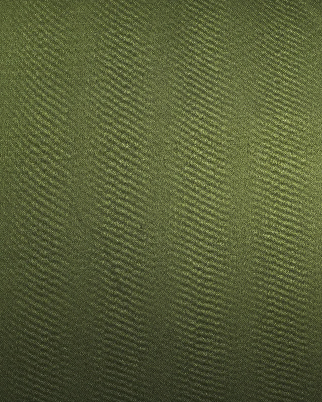 Tissu Satin de coton vert armée stretch - 10cm -  Mercerine